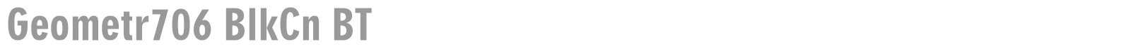 Geometr706 BlkCn BT font preview
